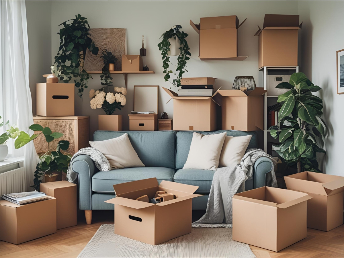 Declutter before moving