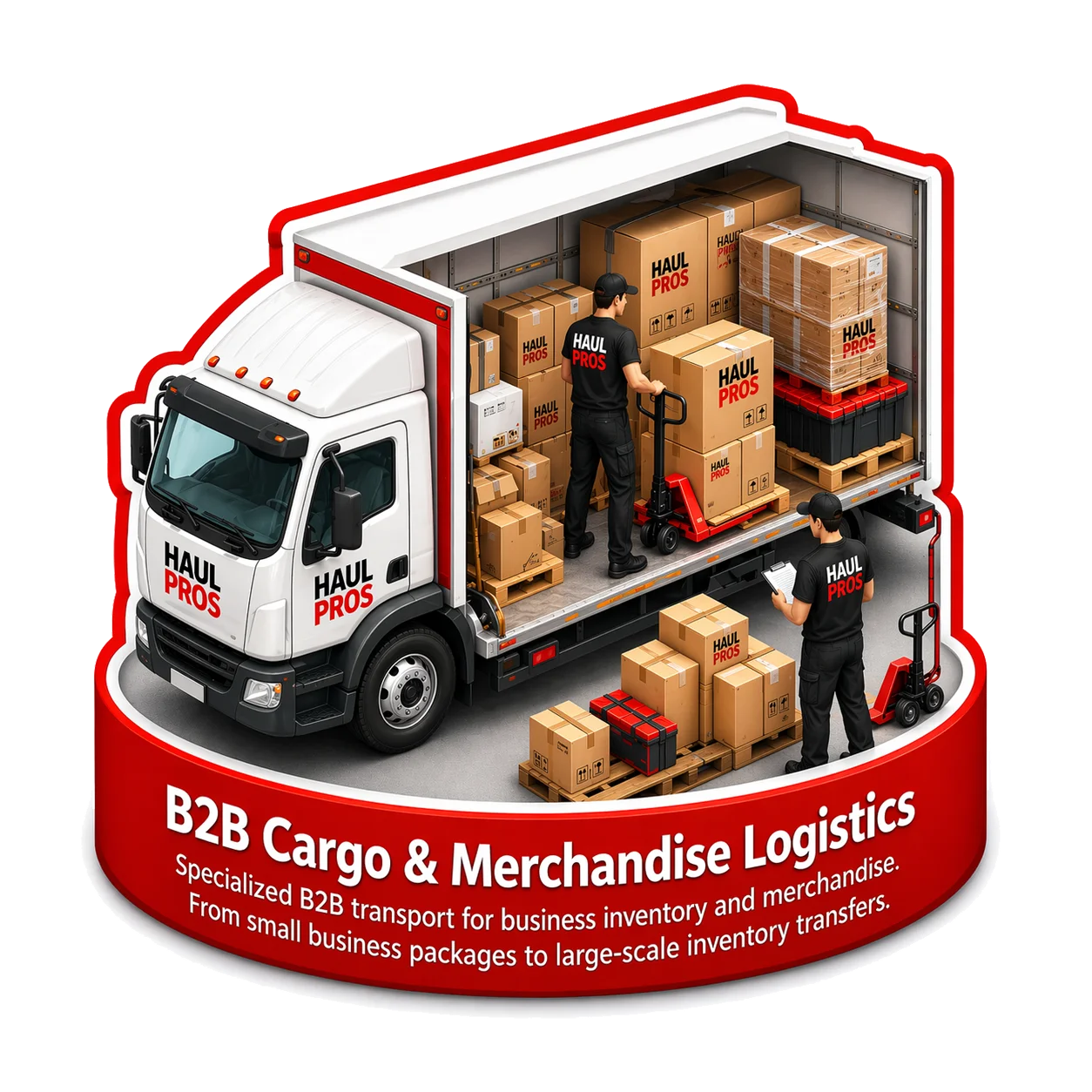 cargo and inventory logistics delivery truck in Orange County and Los Angeles - Haul Pros