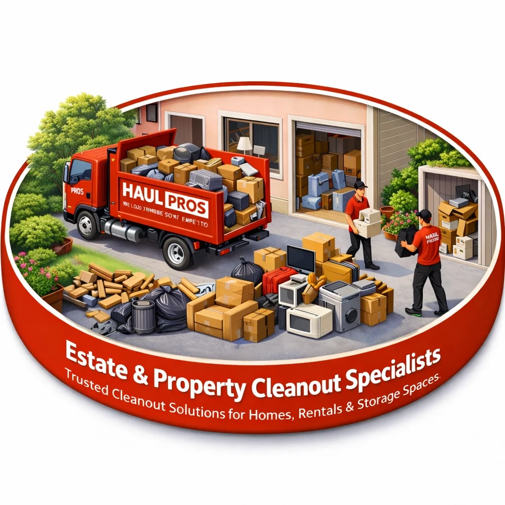 Professional estate and property cleanout services in Orange County by HAUL PROS