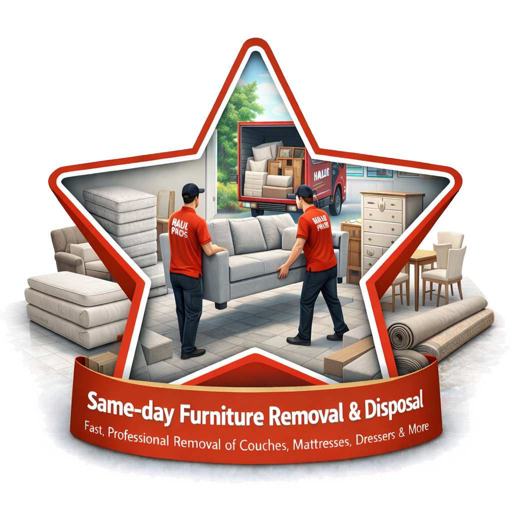 Same-day furniture removal and disposal service in Orange County CA