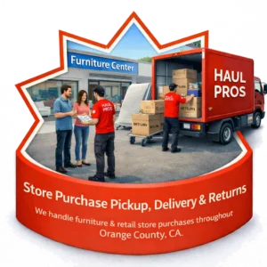 Retail store purchase pickup and delivery services in Orange County