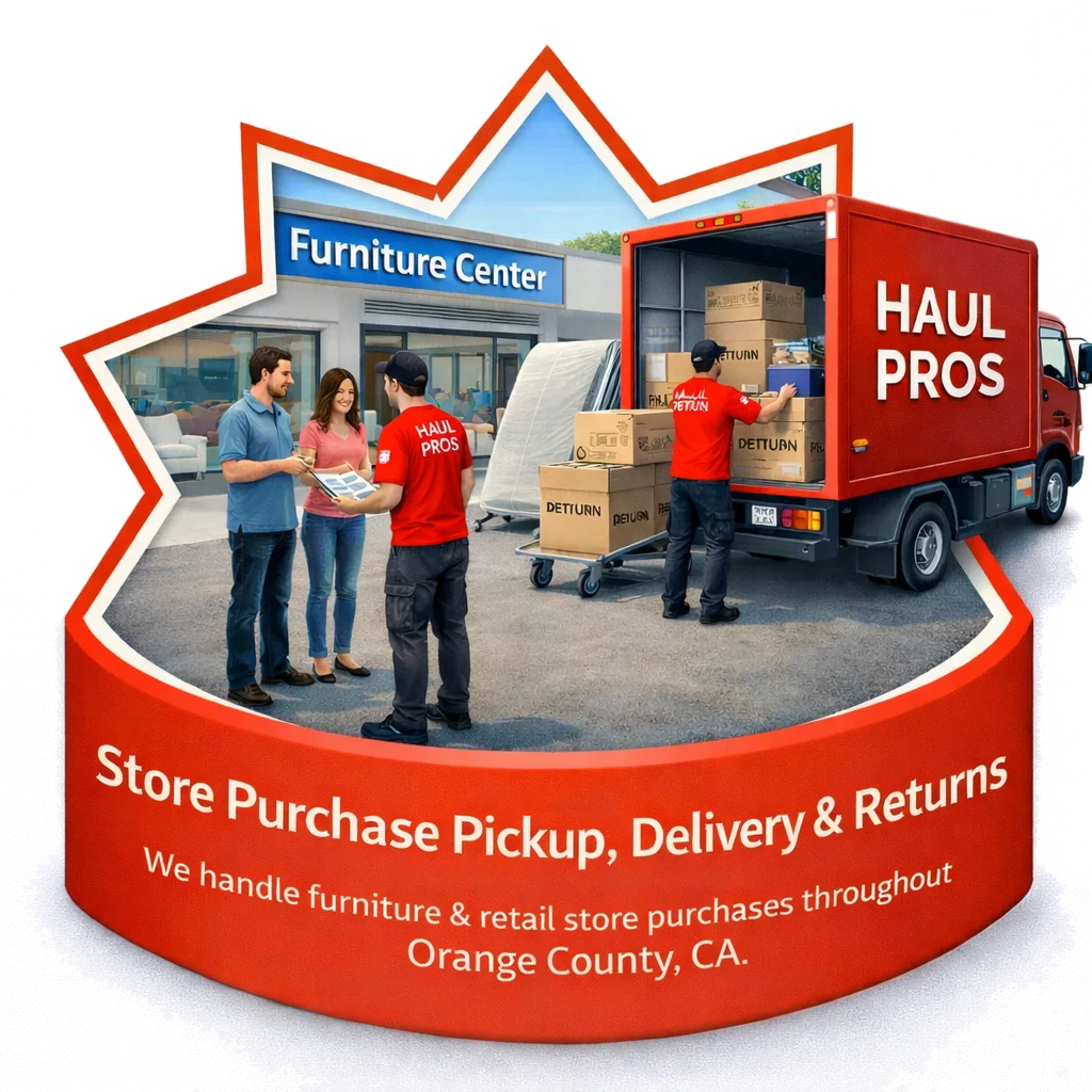 Retail store purchase pickup and delivery services in Orange County