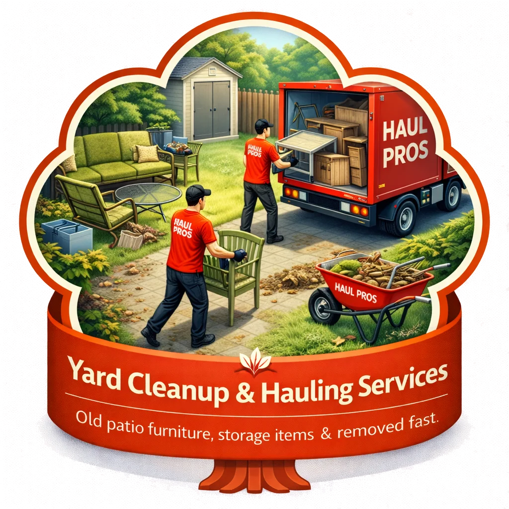 Yard cleanup and green waste hauling services in Orange County